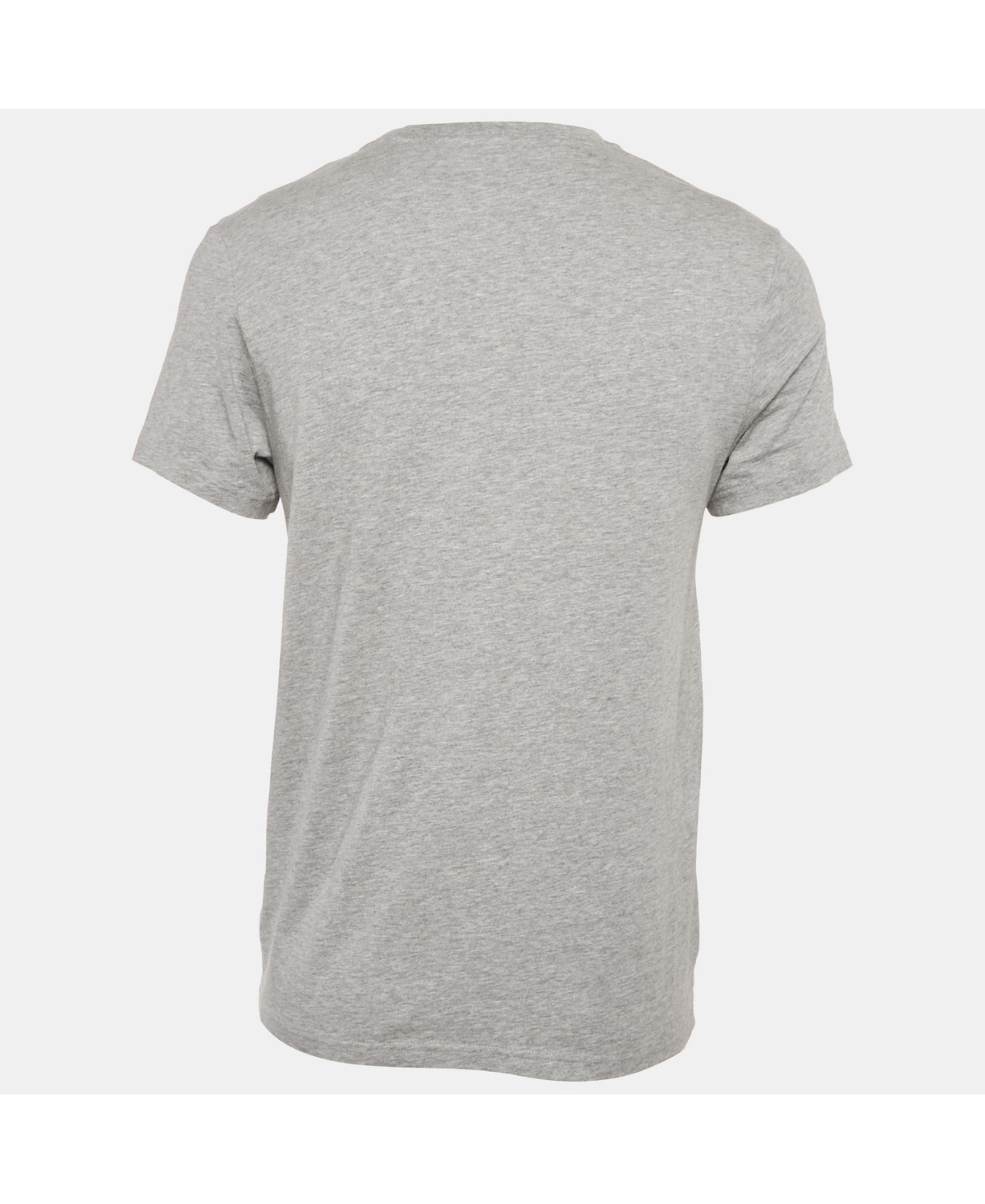 Pre-Owned Burberry Men's Grey Melange Embroidered Jersey Crewneck T-Shirt