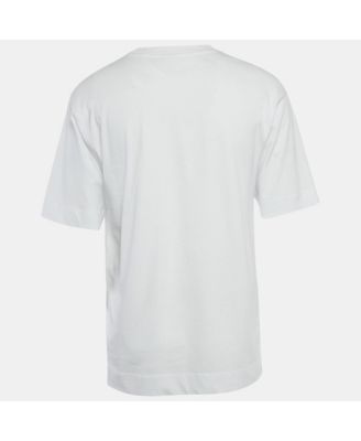 Men's White Cotton Crew Neck Oversized T-Shirt