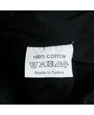 Women's Black Cotton Knit Elasticized Detail Top