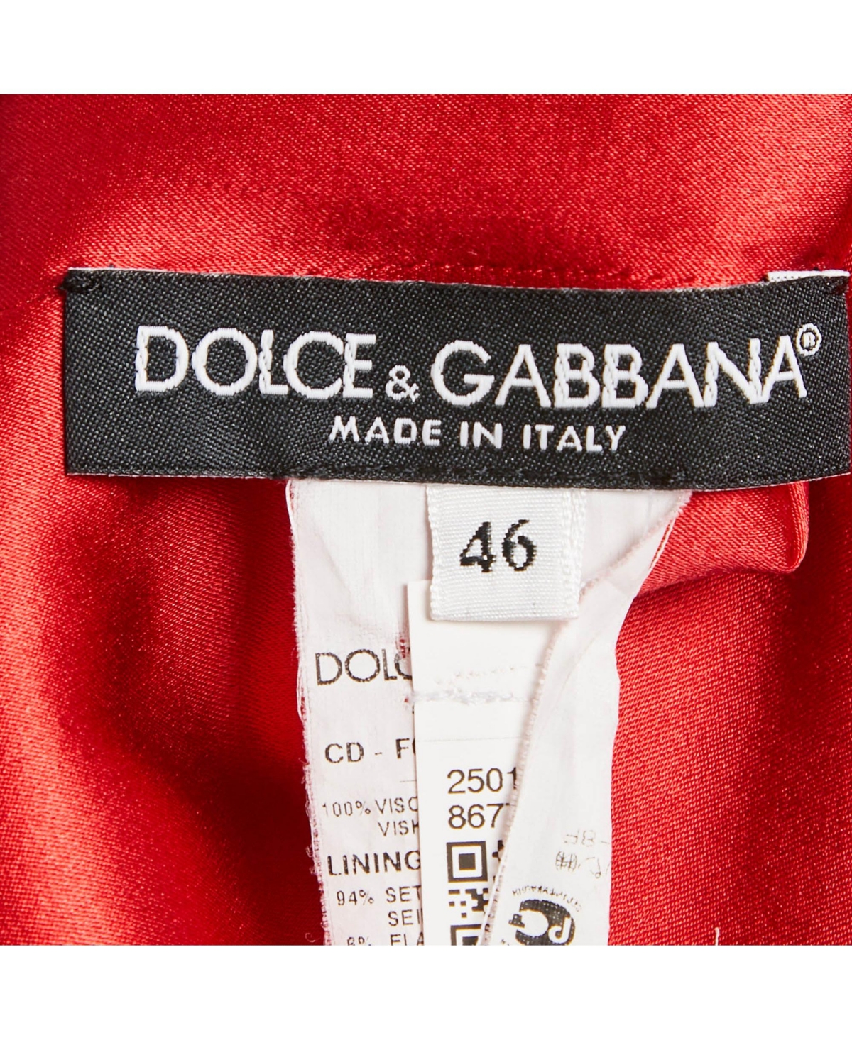 Pre-Owned Dolce & Gabbana Women's Red Polka Dots Crepe Sleeveless Midi Dress