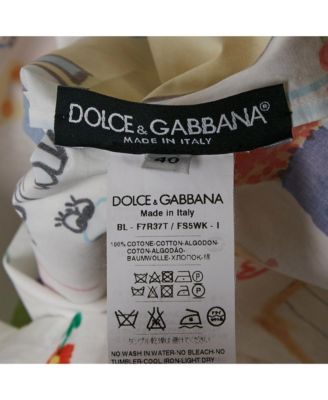 Women's White Kid's Drawing Cotton Top