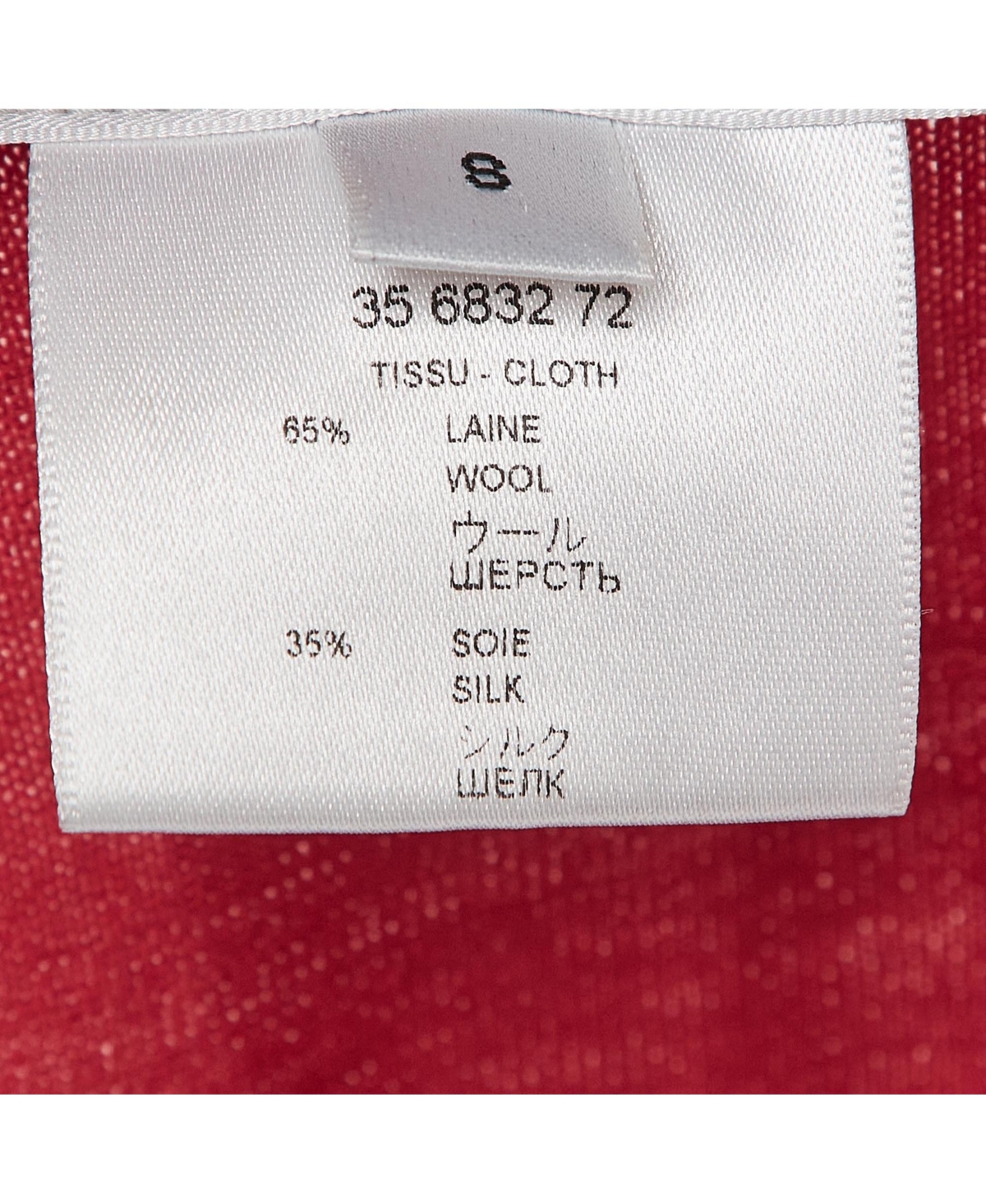 Pre-Owned Givenchy Women's Red/black Jersey Colorblock Sweatshirt