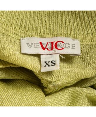 Women's Jeans Couture Lime Green Knit Back Open Sweatshirt