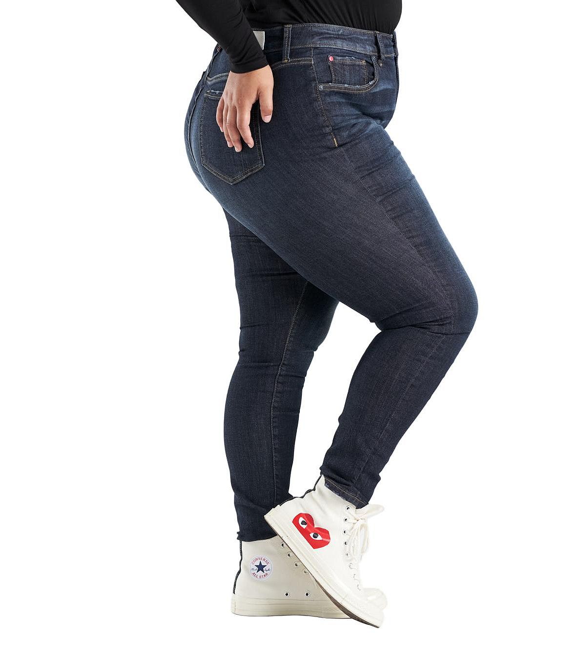 SLINK Jeans Women's Denim High Rise Skinny in 31" inseam - Sabella view 3 — MAYCSS fashion products