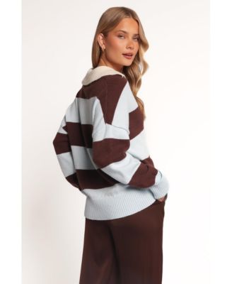 Women's Mikaela Rugby Stripe Knit Sweater