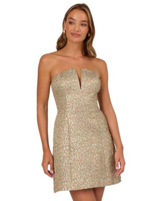 Women's Woven Jacquard Mini Dress