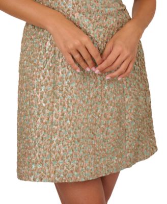 Women's Woven Jacquard Mini Dress
