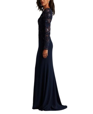 Women's Forena Embroidered Crepe Gown