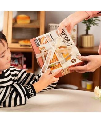 DIY Craft Kits for Teens 7" Miniature House Kit, DIY Book Nook Kit Gifts for Girls Boys Desk Indoor Decor, Multicolored, 4.1''3.2''7.2