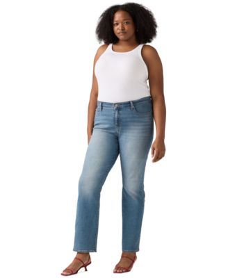 Plus Size 314 Shaping Straight-Leg Jeans