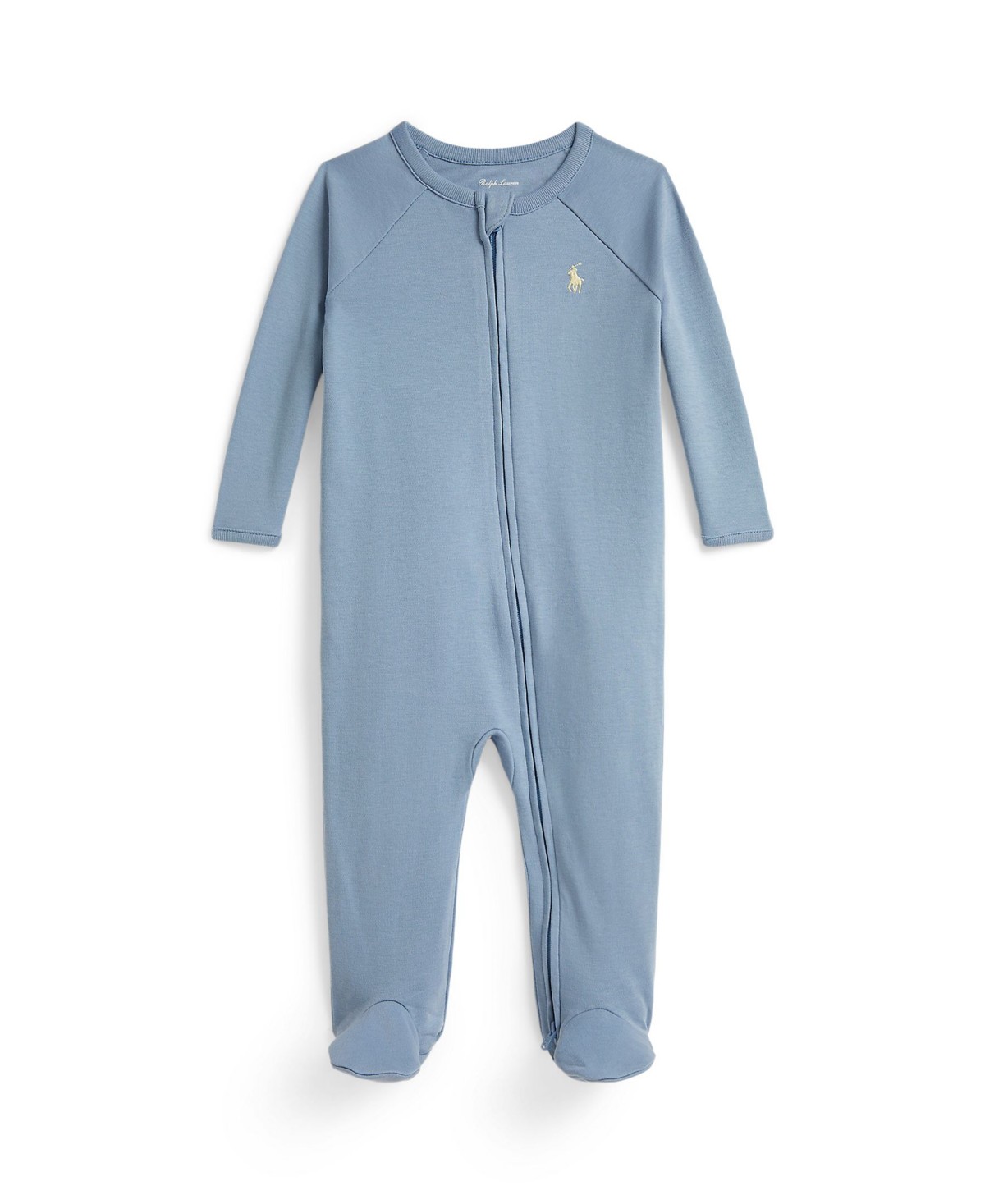 Детские Polo Ralph Lauren Baby Boys' Interlock Footed Coverall — фото 2