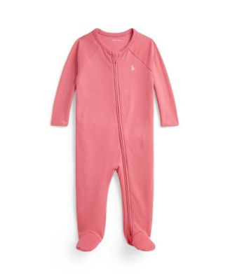 Polo Ralph Lauren Baby Boys Interlock Footed Coverall - Desert Rose 30$