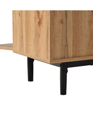 80" TV Stand with 3 Doors, Media Console Table, Entertainment Center with Large Storage Cabinet