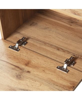 80" TV Stand with 3 Doors, Media Console Table, Entertainment Center with Large Storage Cabinet