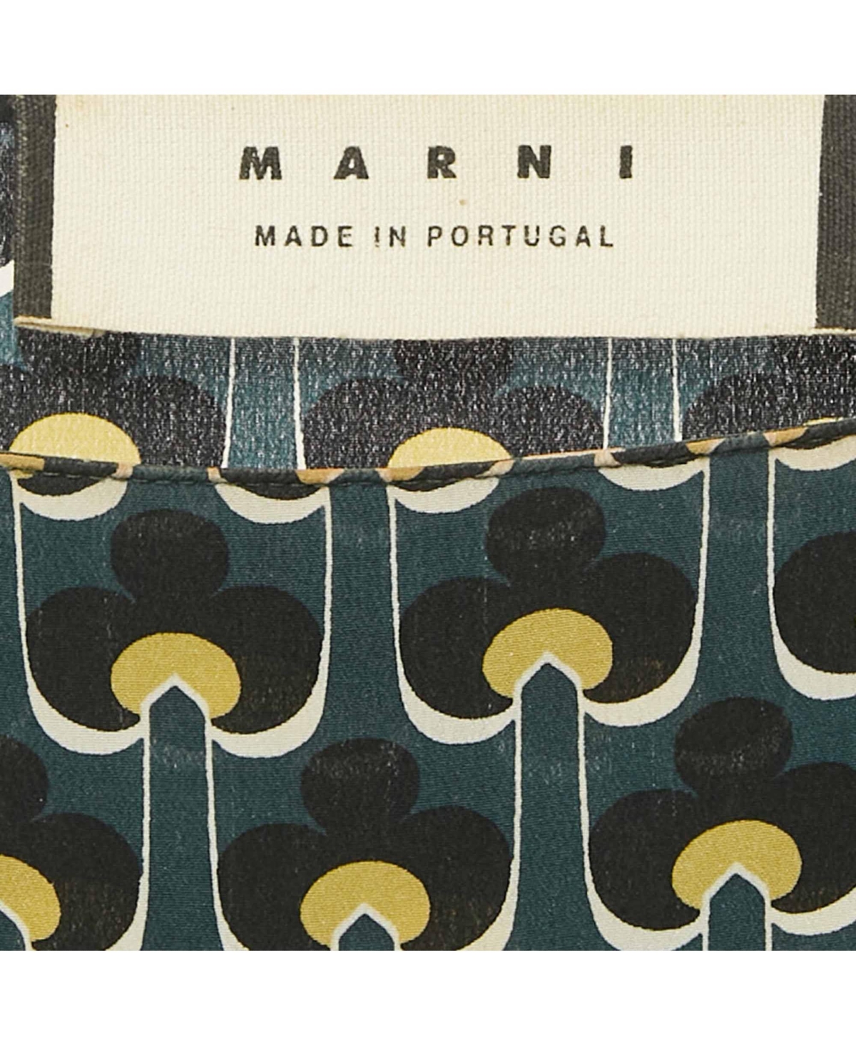 Pre-Owned Marni Women's Multicolor Printed Silk Loose Fit Short Dress