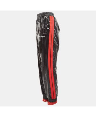 Women's X Palm Angels Black Side Stripe Synthetic Logo Applique Joggers