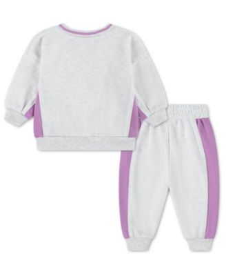 Baby Girls' Crewneck Sweatshirt and Pants, 2-Piece Set