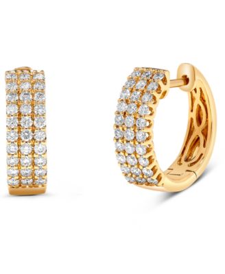 Macy's - Diamond Earrings (1/2 ct. t.w.) in 14K Yellow Gold