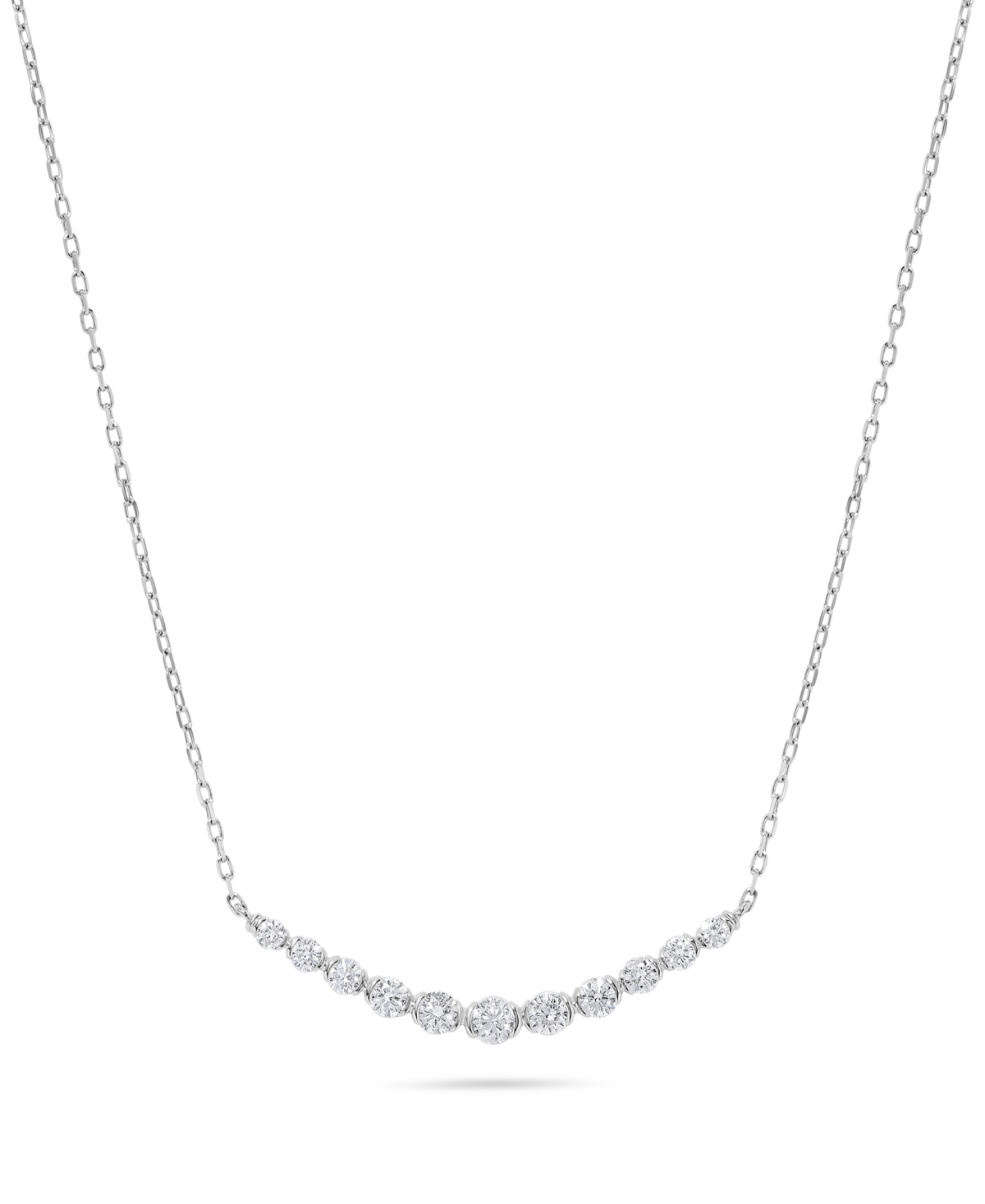 Macy's Diamond Necklace (3/4 ct. t.w.) in 14k White Gold - White Gold