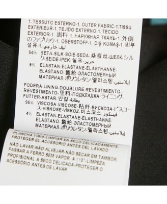 Women's Multicolor Ventagli Print Silk Zip Up Shirt Midi Dress