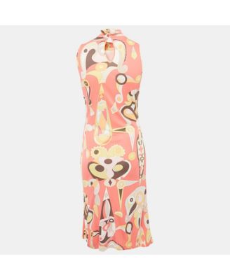 Women's Firenze Pink Printed Jersey Short Dress