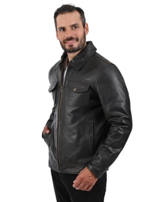 Men's Regular-Fit Collared Neck Jacket
