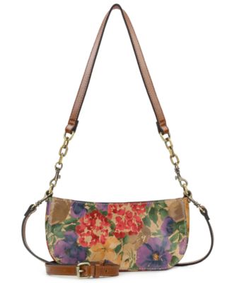 Sassi Small Leather Baguette Crossbody Shoulder Bag