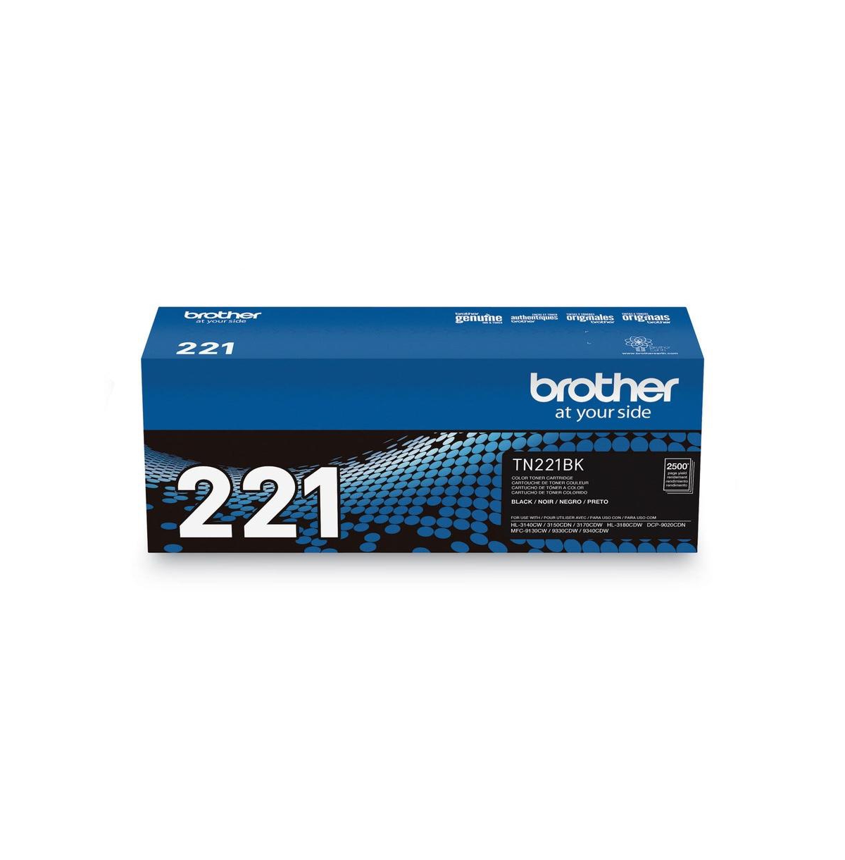 Brother TN221BK 2500 Page-Yield Toner - Black