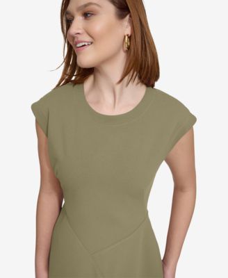 Women's Crew Neck Short-Sleeve Dress