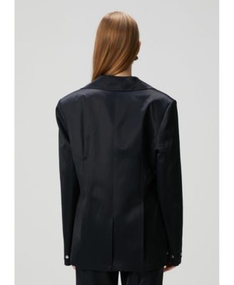 Women's Linen-Blend Tailored Blazer