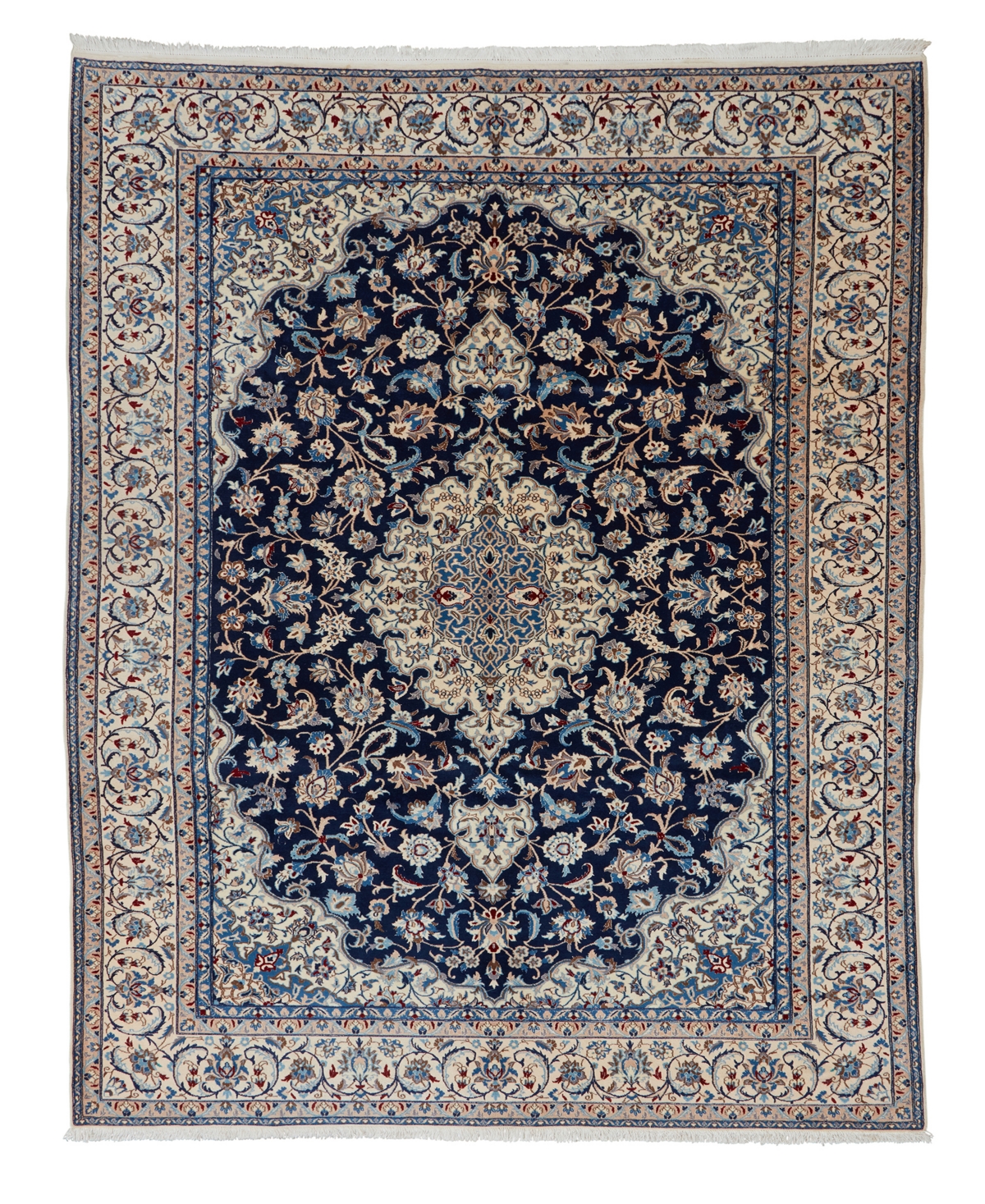 Adorn Hand Woven Rugs Persian Nain 7' 3" x 11' 1" Area Rug