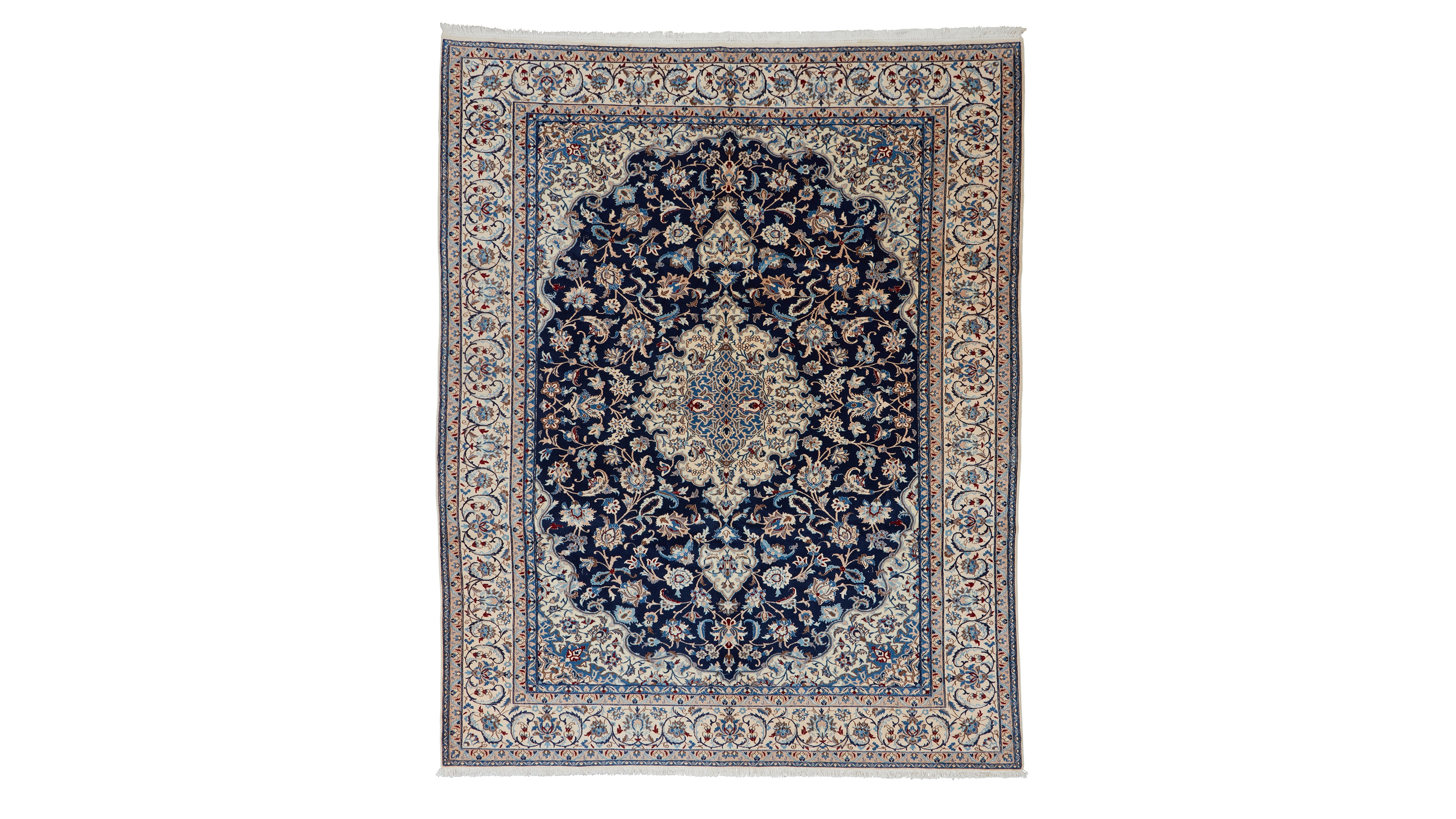 Adorn Hand Woven Rugs Persian Nain 7' 3" x 11' 1" Area Rug