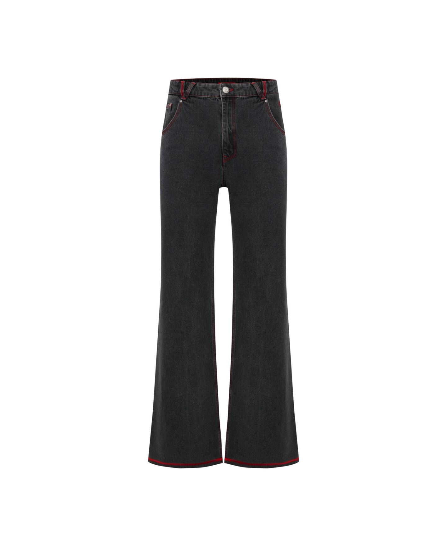 Женские джинсы PCFG Regular Fit Denim Pant, цвет: Чёрный — фото 5