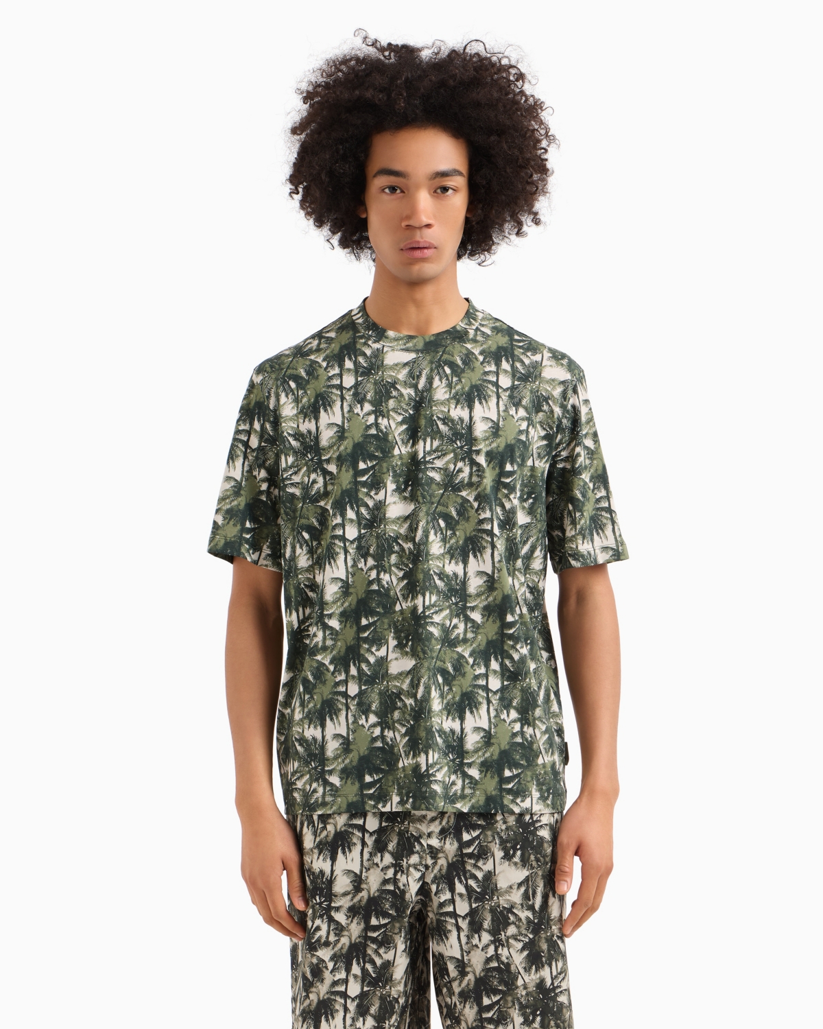 A|X Armani Exchange Men's Palm-Print T-Shirt