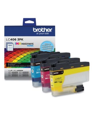 LC4063PK INKvestment 1,500 Page-Yield Ink - Cyan/Magenta/Yellow (3/Pack)