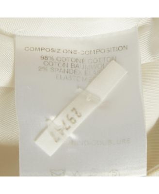 Women's White Cotton Midi Skirt