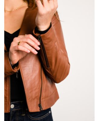 Plus Size Maha Leather Jacket