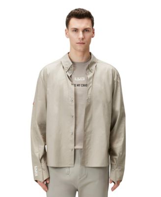 Men's Cotton Patch-Detail Woven Shirt