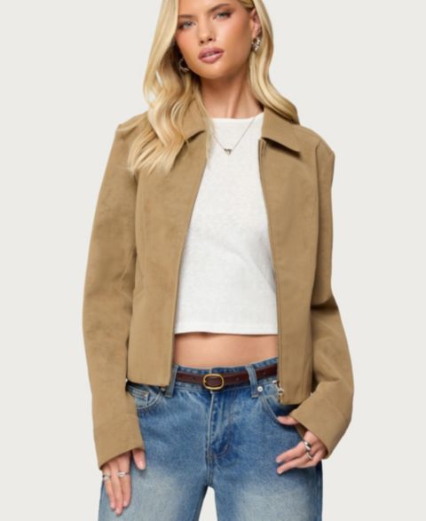 Женские куртки Edikted Cozette Faux Leather Jacket