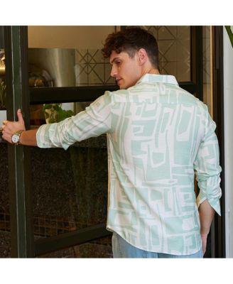 Men's Abstract-Deco Regular Shirt