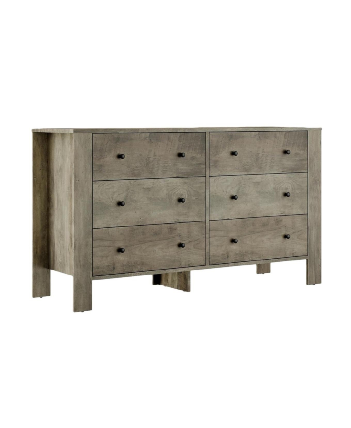 Gaomon 6 Drawer Dresser for Bedroom, Modern Wide Dresser Organizer with Storage Drawers