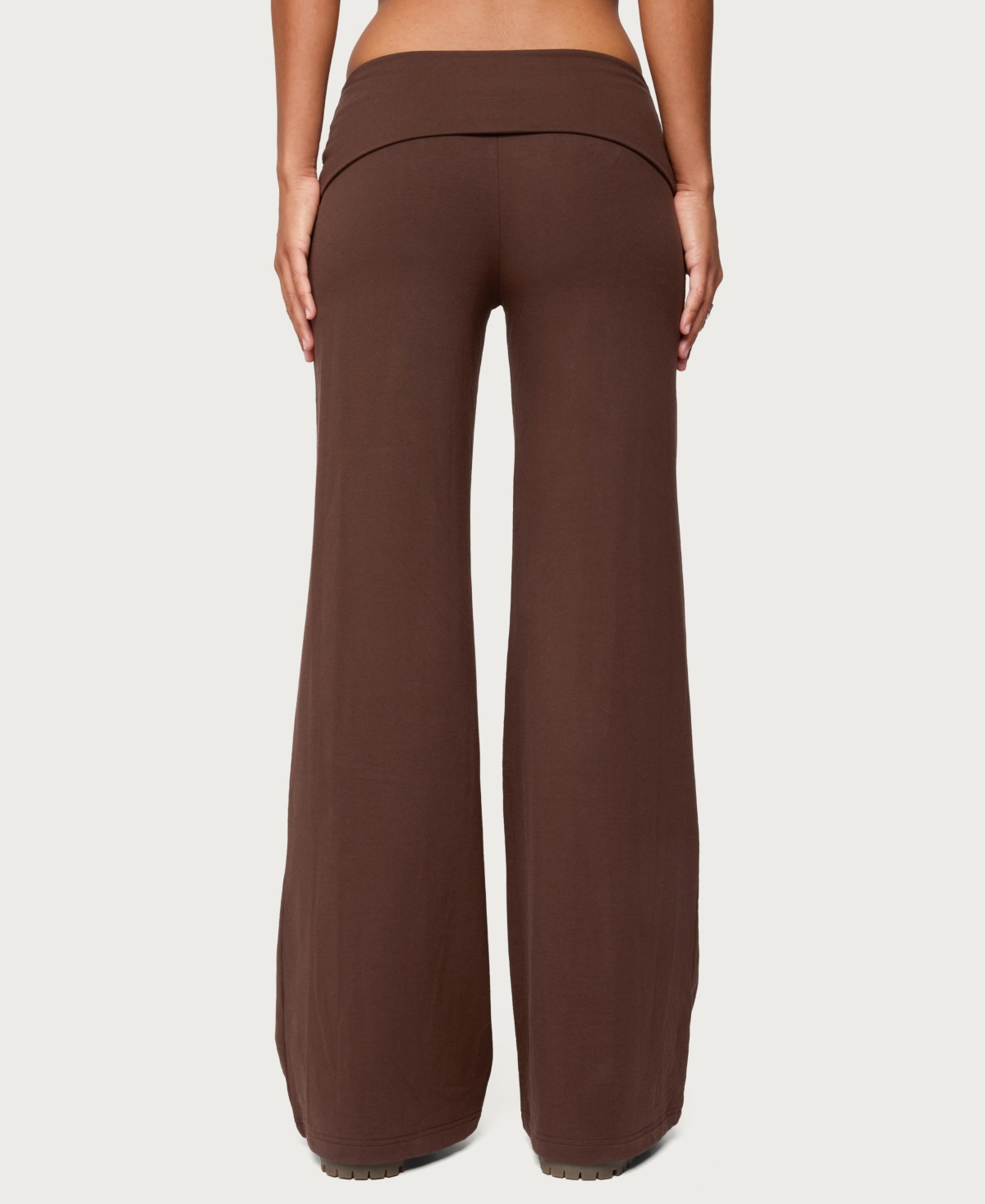 Edikted Women's Wide Leg Fold Over Pants