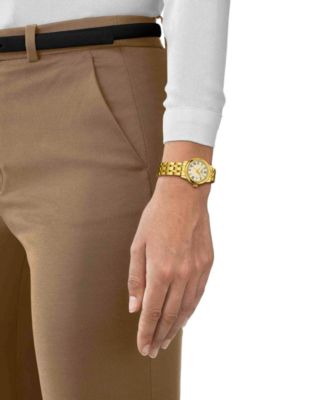 Women's Gold Stainless Steel Bracelet Watch, 28mm