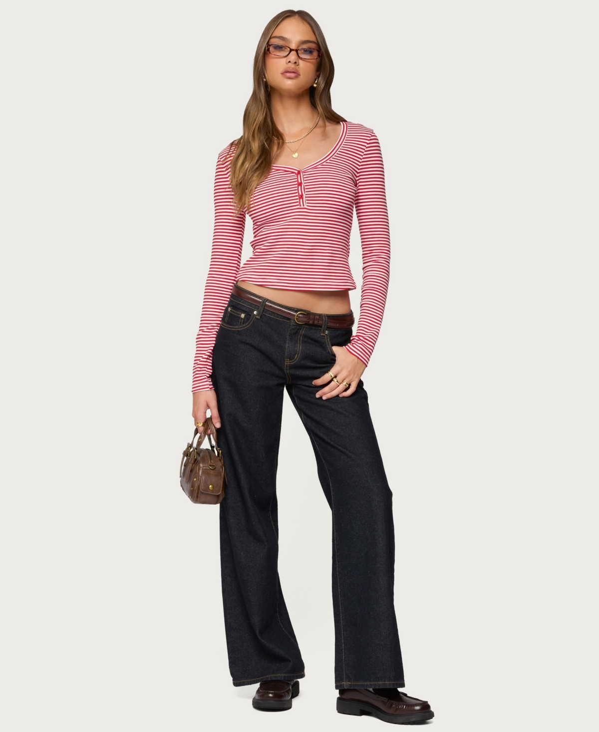 Edikted Women's Jocelyn striped top