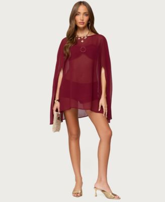 Women's Mckenzie Sheer Chiffon Poncho
