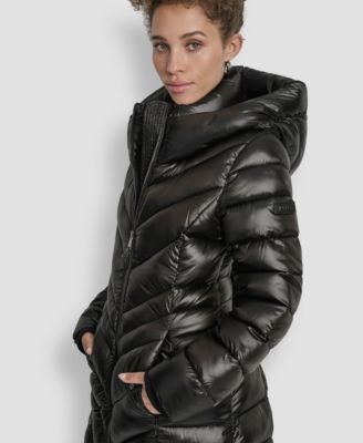 Women's Full-Zip Front Quilted Puffer Coat
