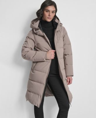 Women's Stand Collar Zipper Puffer Coat