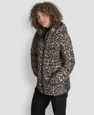 Women's Chevron-Quilted Full-Zip Puffer Jacket