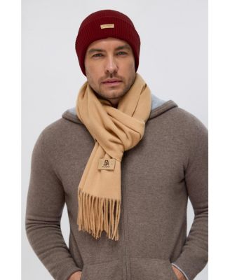 Men's Unisex Ribbed Lambswool Beanie