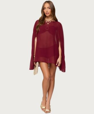 Women's Mckenzie Sheer Chiffon Poncho